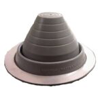 Dark Gray High Temp Silicone Pipe Boot Flashings (Round)
