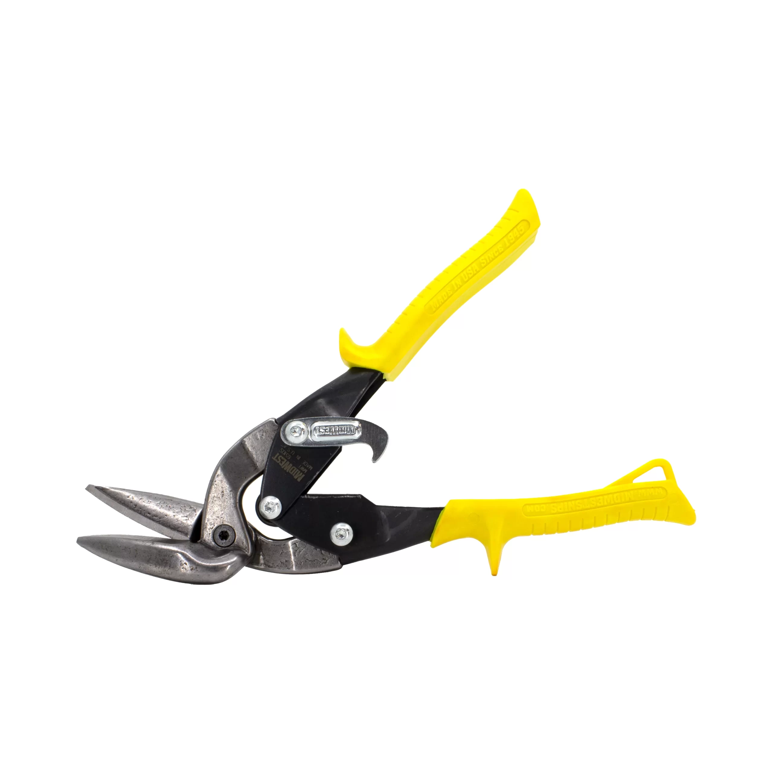 Malco AV6 Left Offset Aviation Snip - Red Handle For Metal Cutting