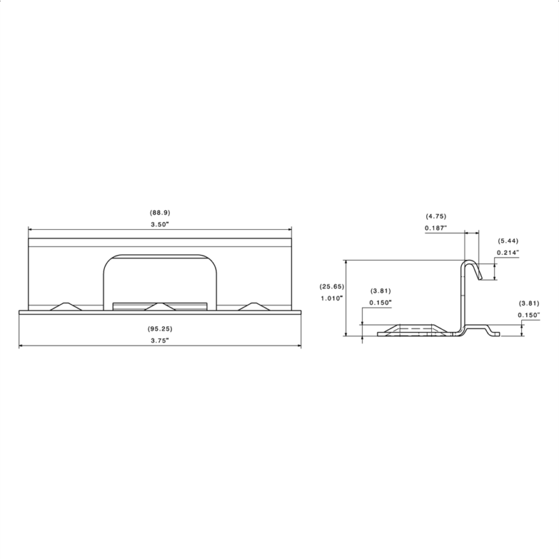 1" HC100 Snap Lock Clip (18ga Galvanized) - Image 3
