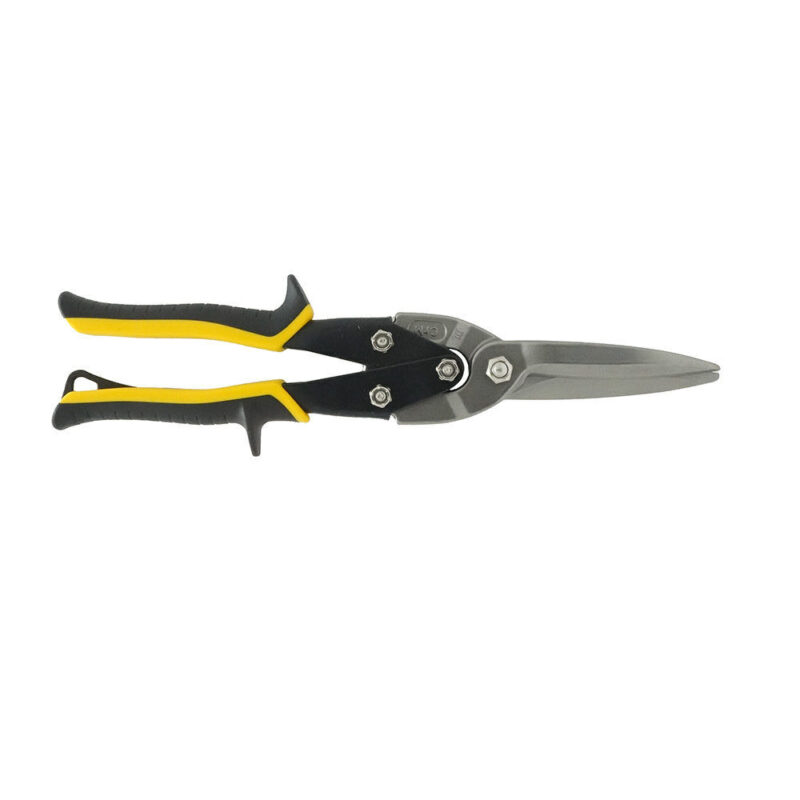 Malco Long Cut AVs® Snip Straight Offset (Yellow Grip)